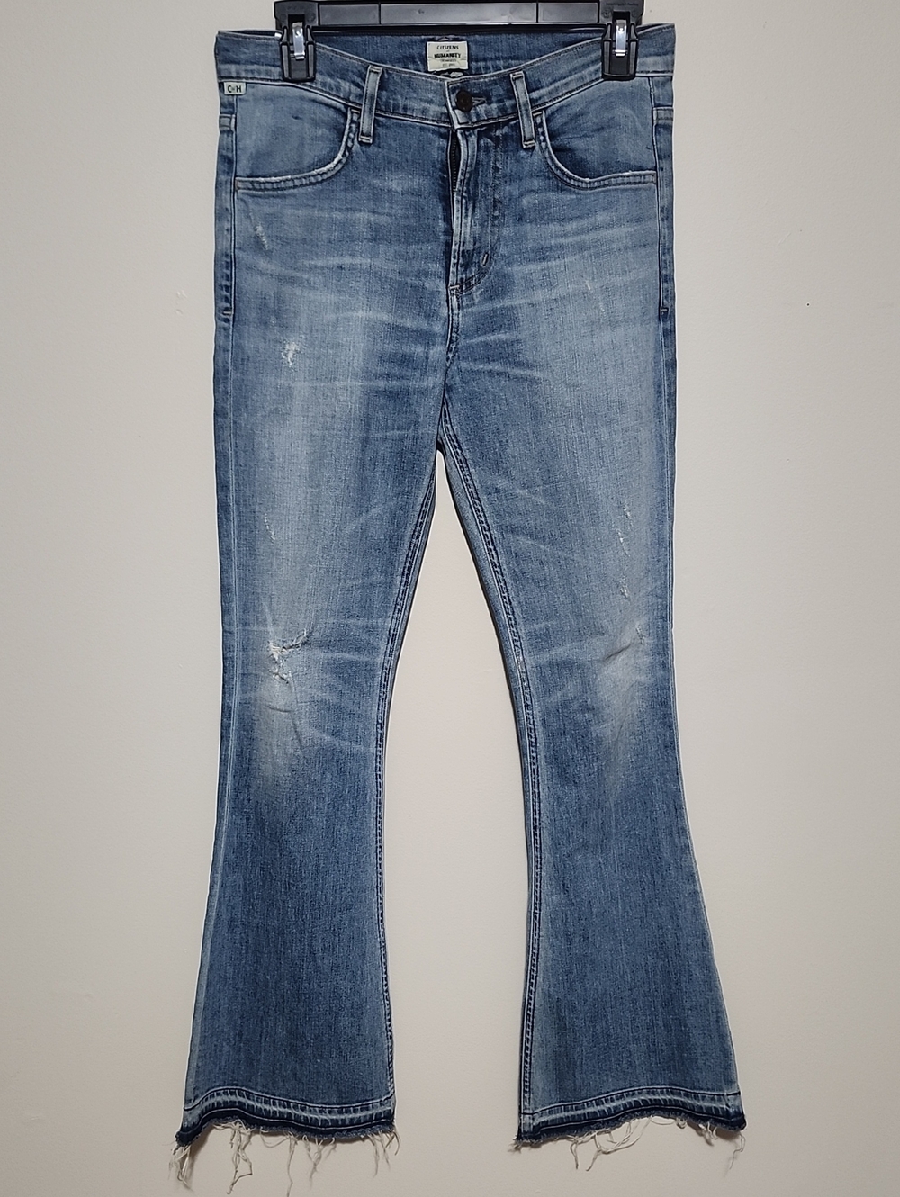 Citizens Of Humanity Drew Flip Flop Light Wash Flare Jeans Premium Y2K Luxury 26